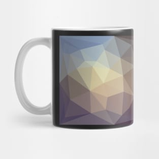 Brown and Blue Triangles Mug